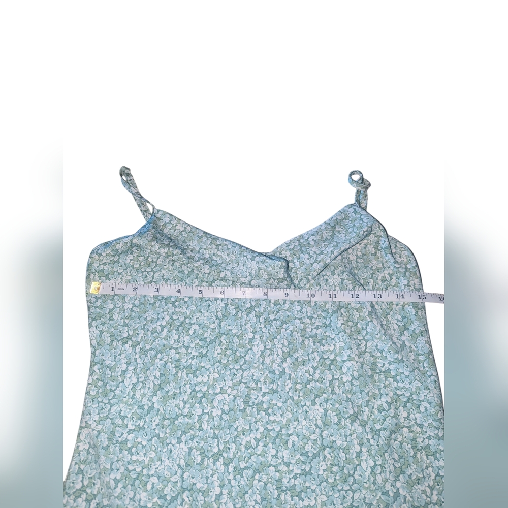 🛍️SHEIN Mint Green Floral Dress - Picture 3 of 5
